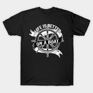 lifetter on a boate is boat T-Shirt